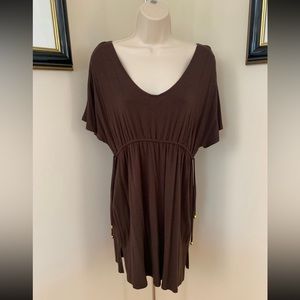 MERONA Women’s Ladies Brown Swimsuit Coverup Dress Sz S